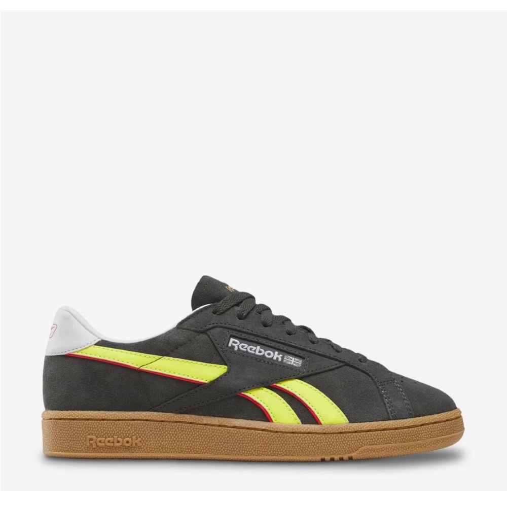 Reebok Charcoal and Lime Sneakers